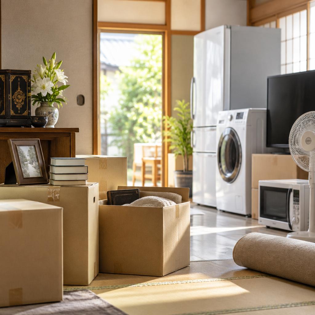 遺品整理も、家電処分も、今日から前へ。即日対応の不用品回収で、心に寄り添う安心の片付けを。