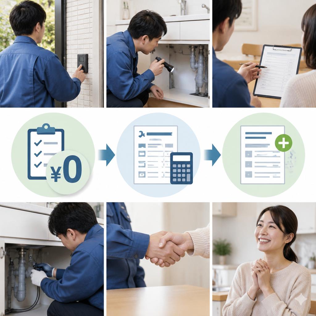 見積り・出張費は無料。作業前に料金を明確にご案内