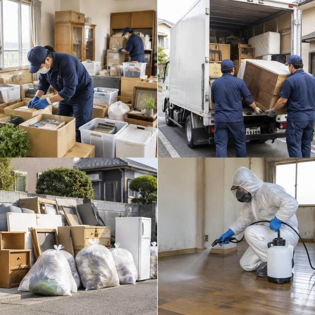 即日対応を目指す、片付けから清掃までの一括サポート