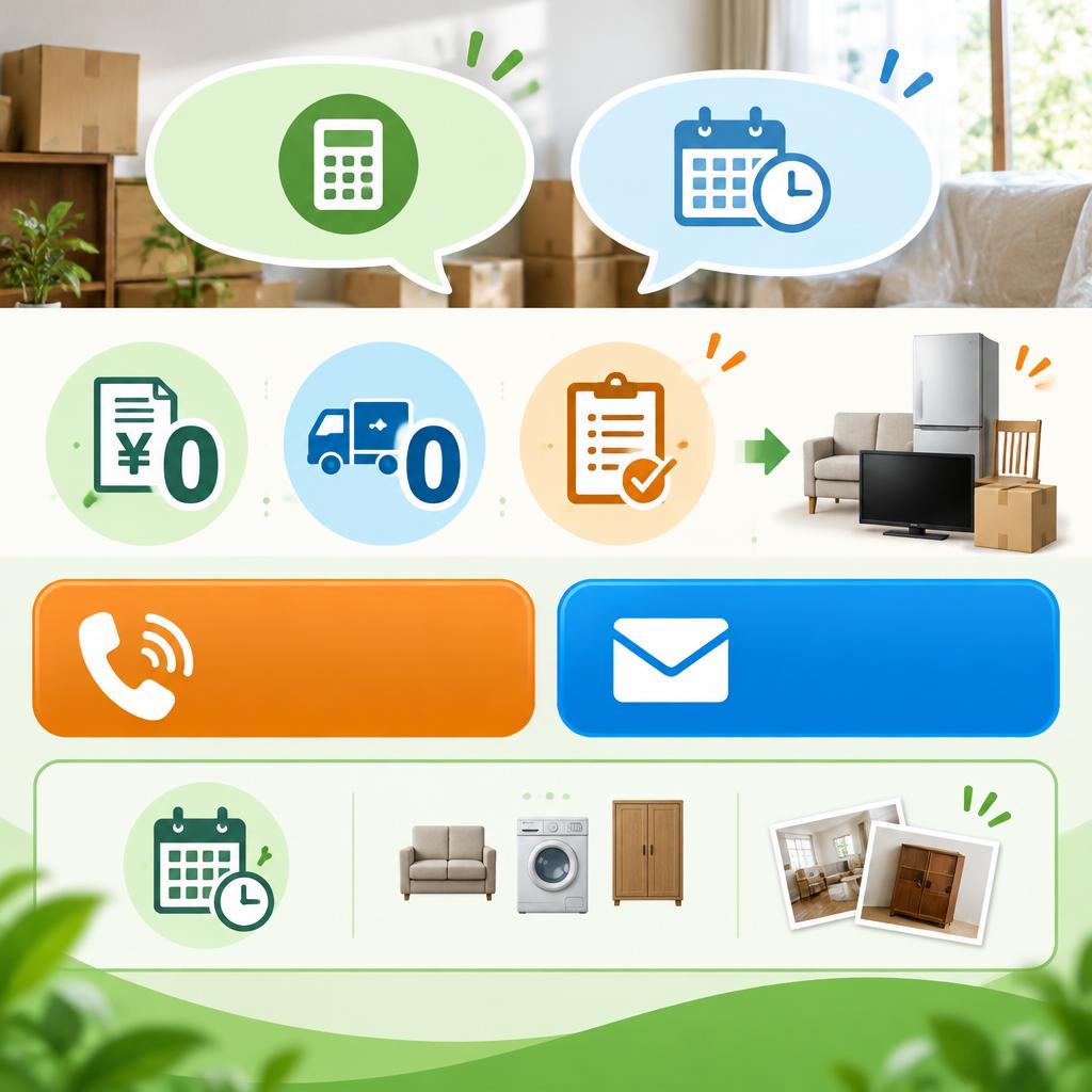 片付けを先延ばしにしない。無料見積もりから始めませんか？
